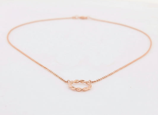 Kette aus 18kt Rotgold im Kordeldesign