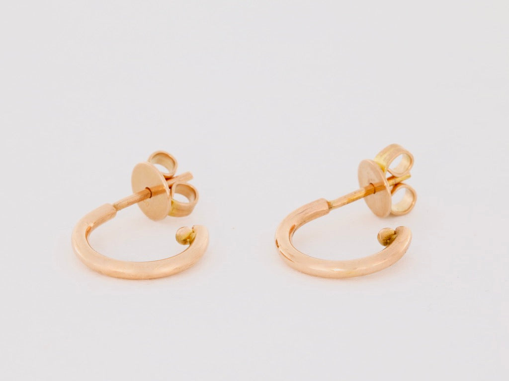 Elegante Wechselkreolen aus 18kt Roségold