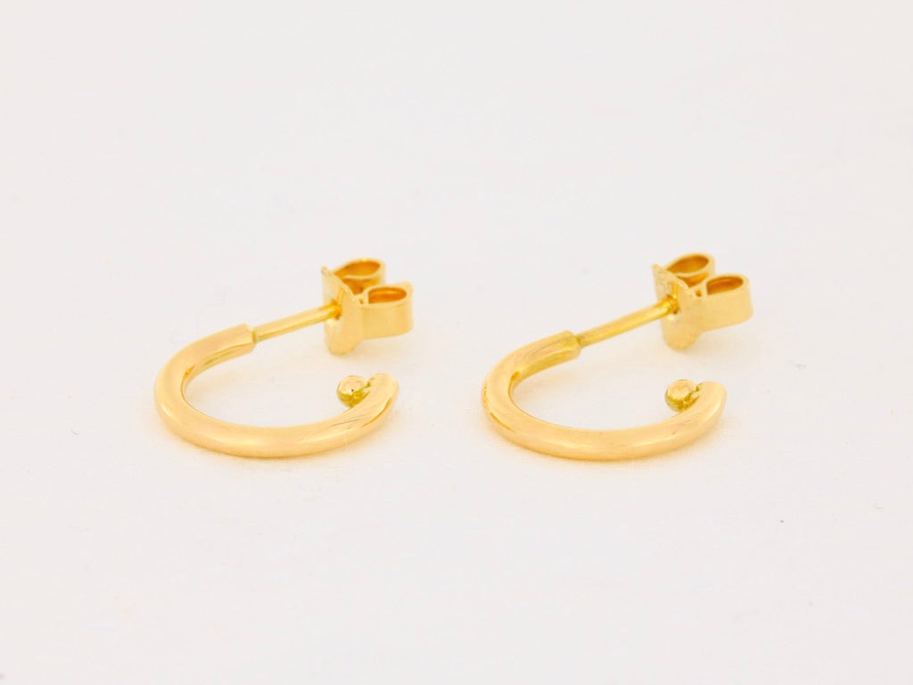Wechselkreolen aus 18kt Gelbgold