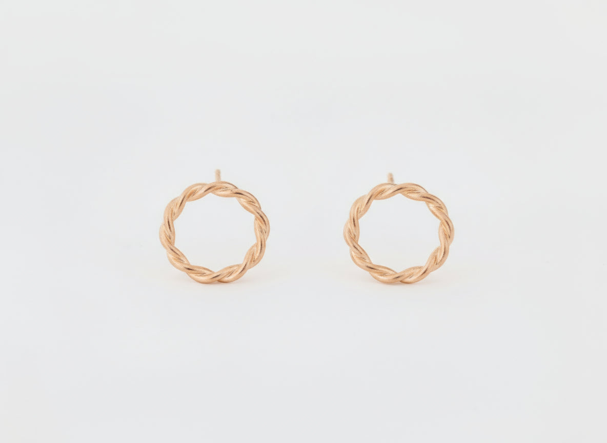 Ohrstecker Eternity in 18kt Rotgold