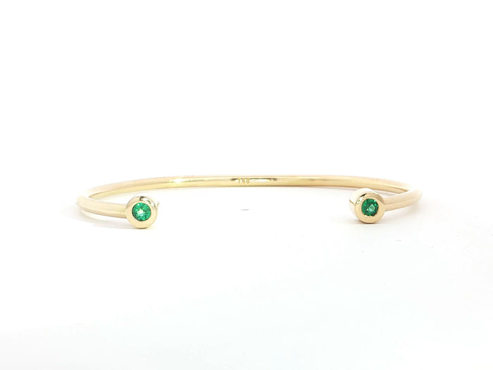 Smaragd-Armspange – 18kt Gelbgold, poliert