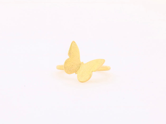 Schmetterlingring aus 18kt Gelbgold – Ein zartes Meisterwerk der Natur