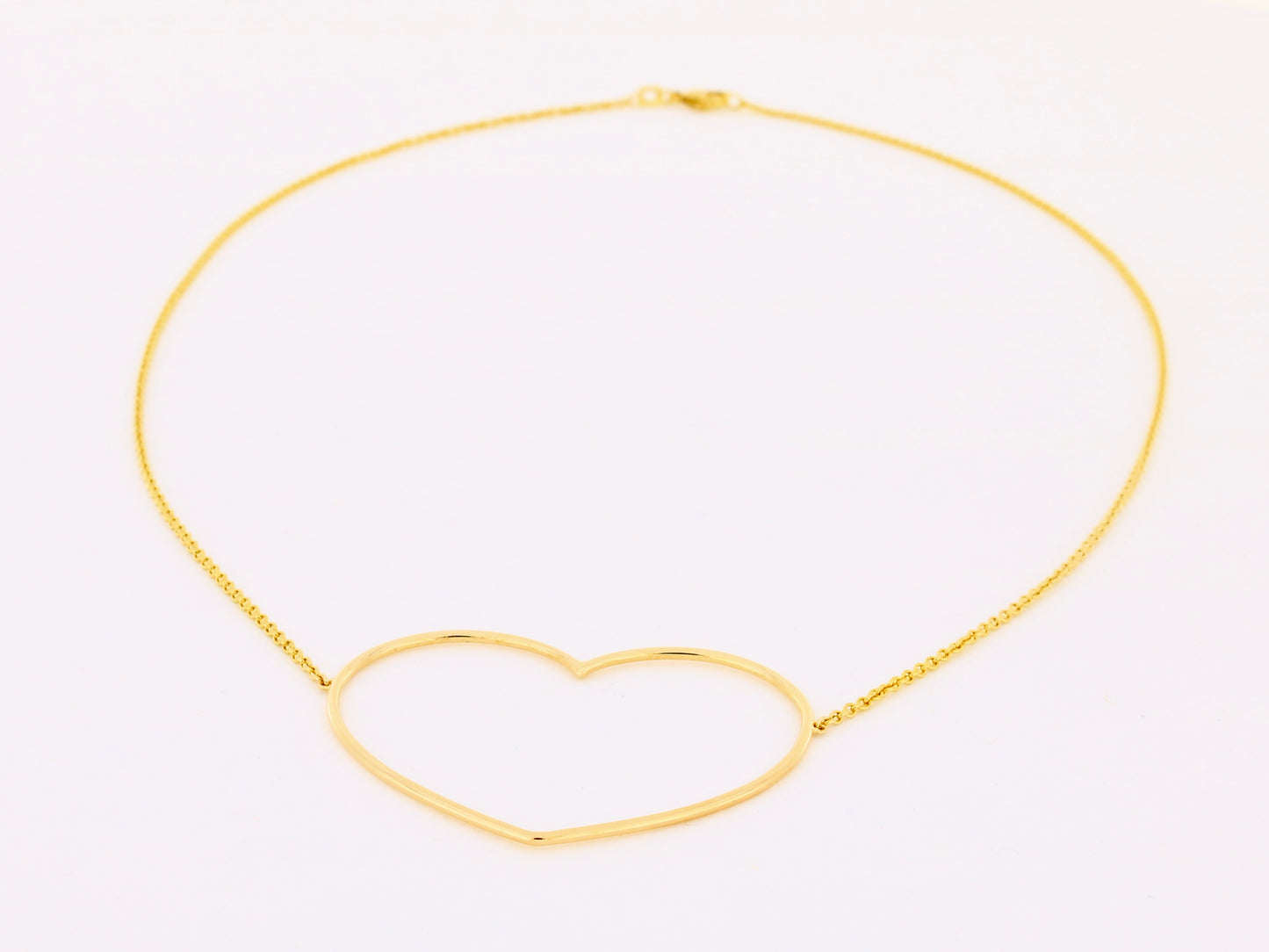 Herzkette aus 18kt Gelbgold