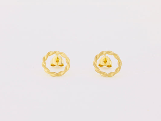 Ohrstecker Eternity in 18kt Gelbgold