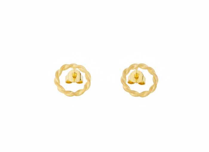 Ohrstecker Eternity in 18kt Gelbgold