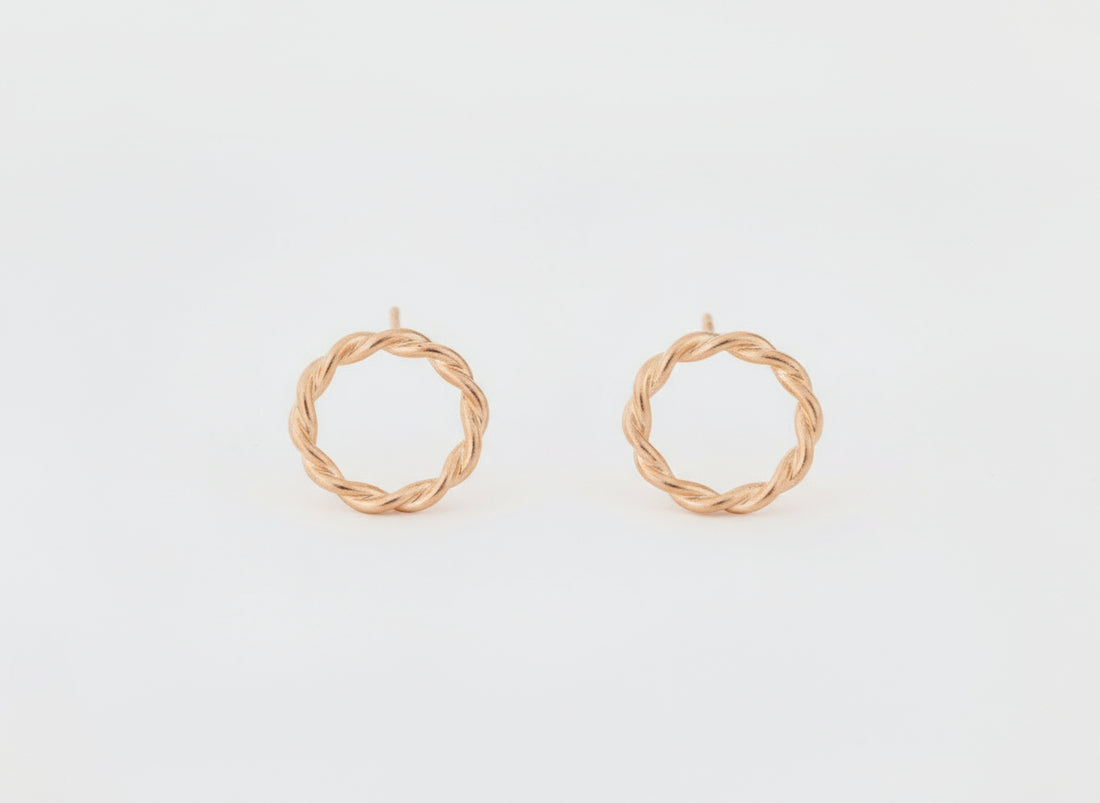 Ohrstecker Eternity in 18kt Rotgold