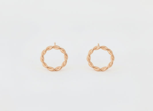 Ohrstecker Eternity in 18kt Rotgold