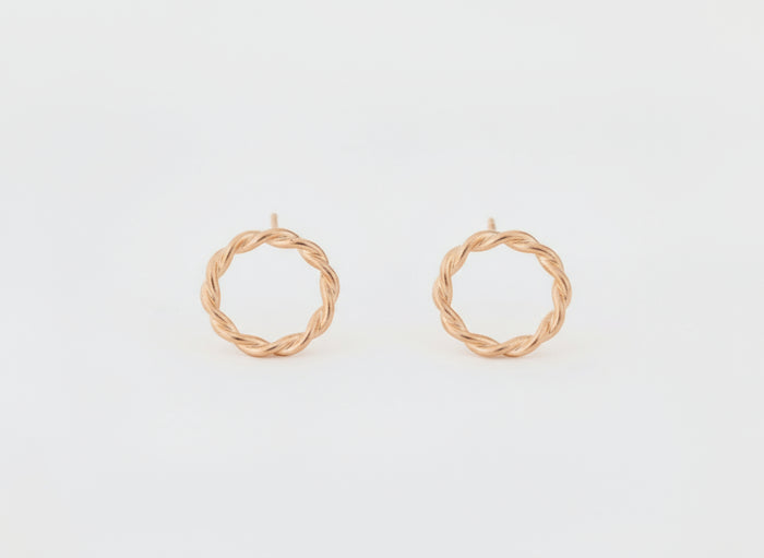 Ohrstecker Eternity in 18kt Rotgold
