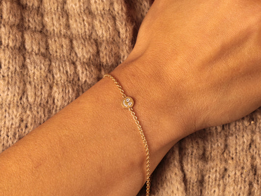 Happy Armband aus 18kt Gelbgold mit Brillanten