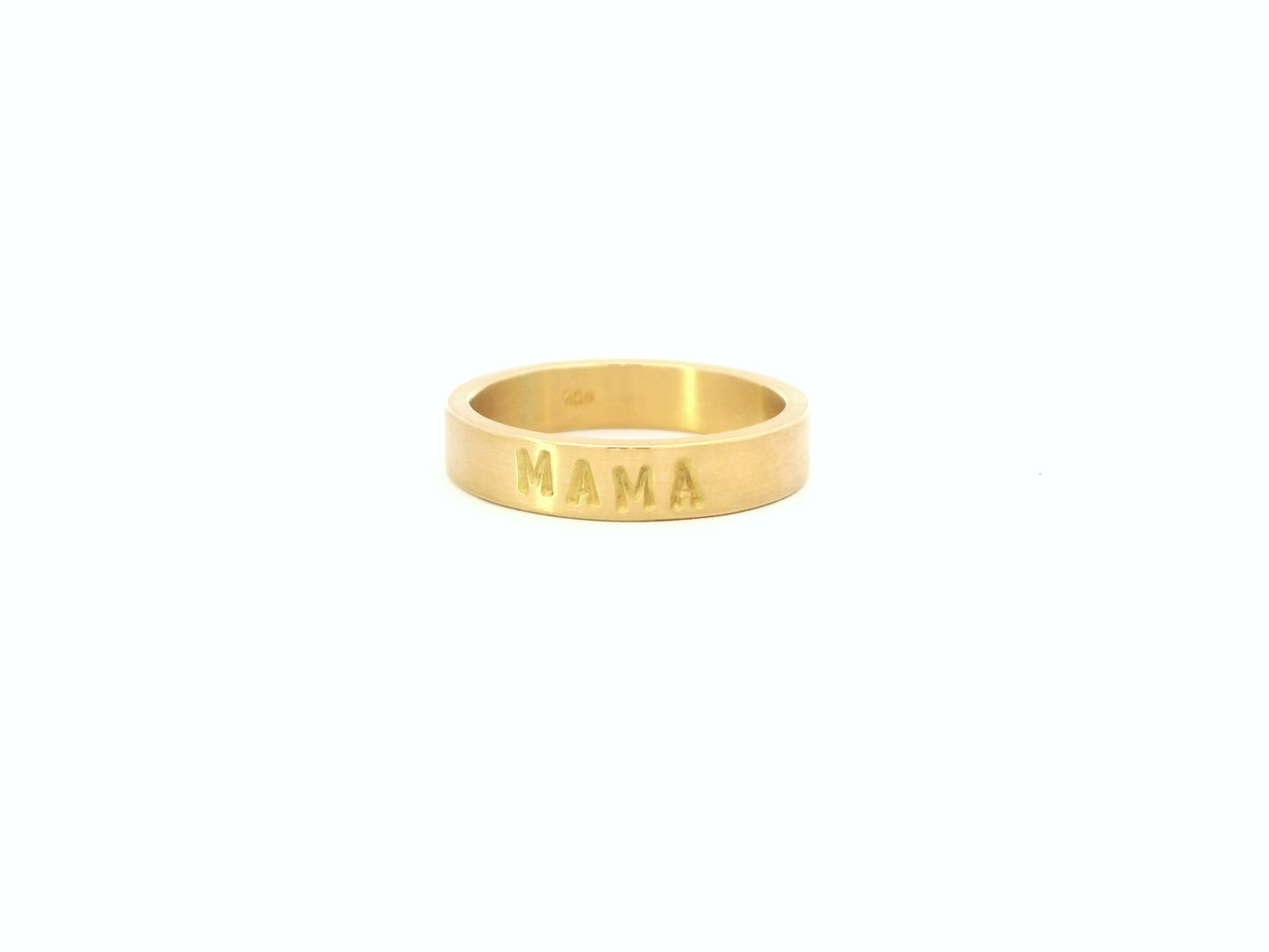 „Mama“-Ring aus 18kt Gelbgold