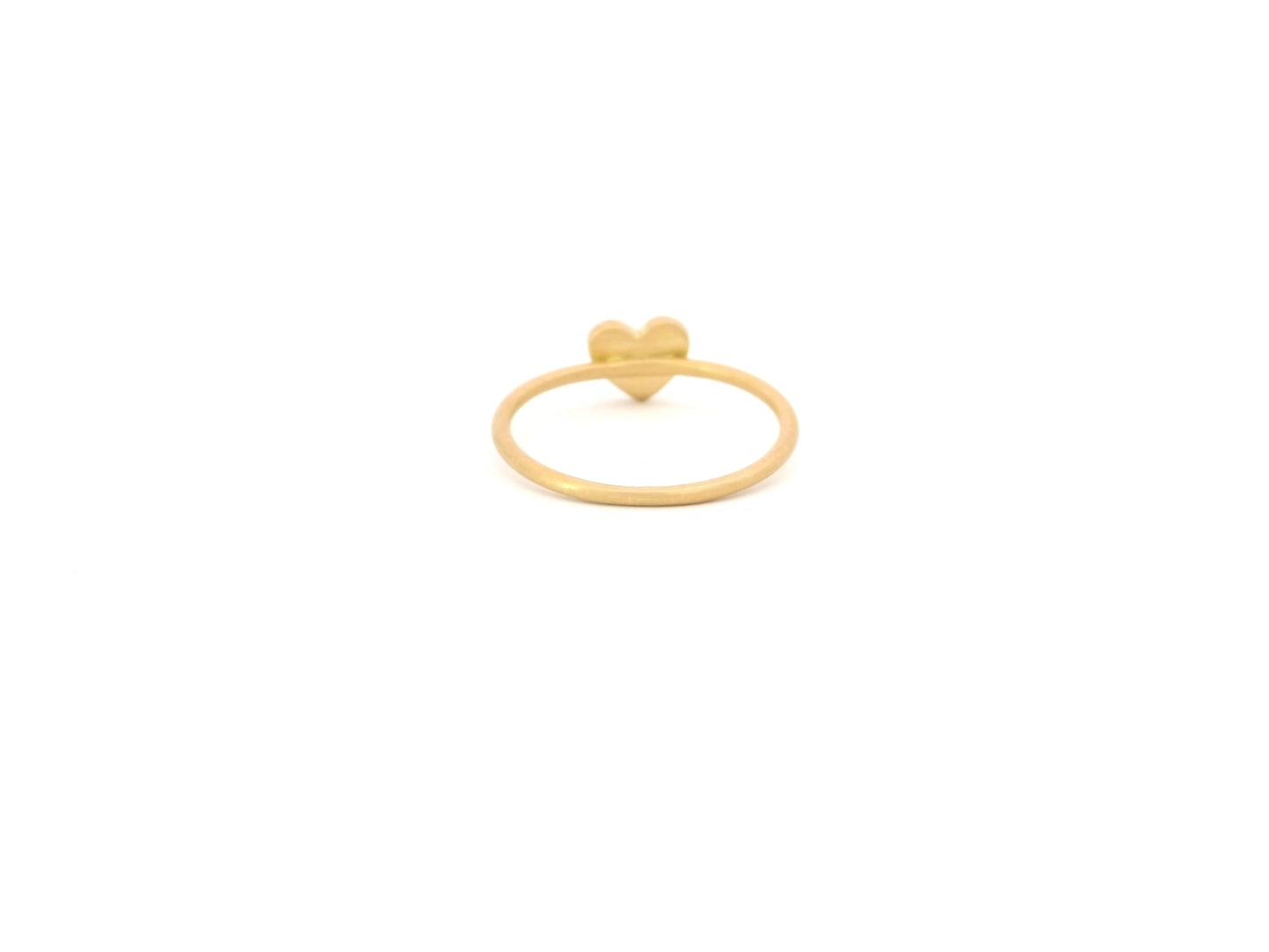 Ring aus 18kt Gelbgold mit massivem Herz