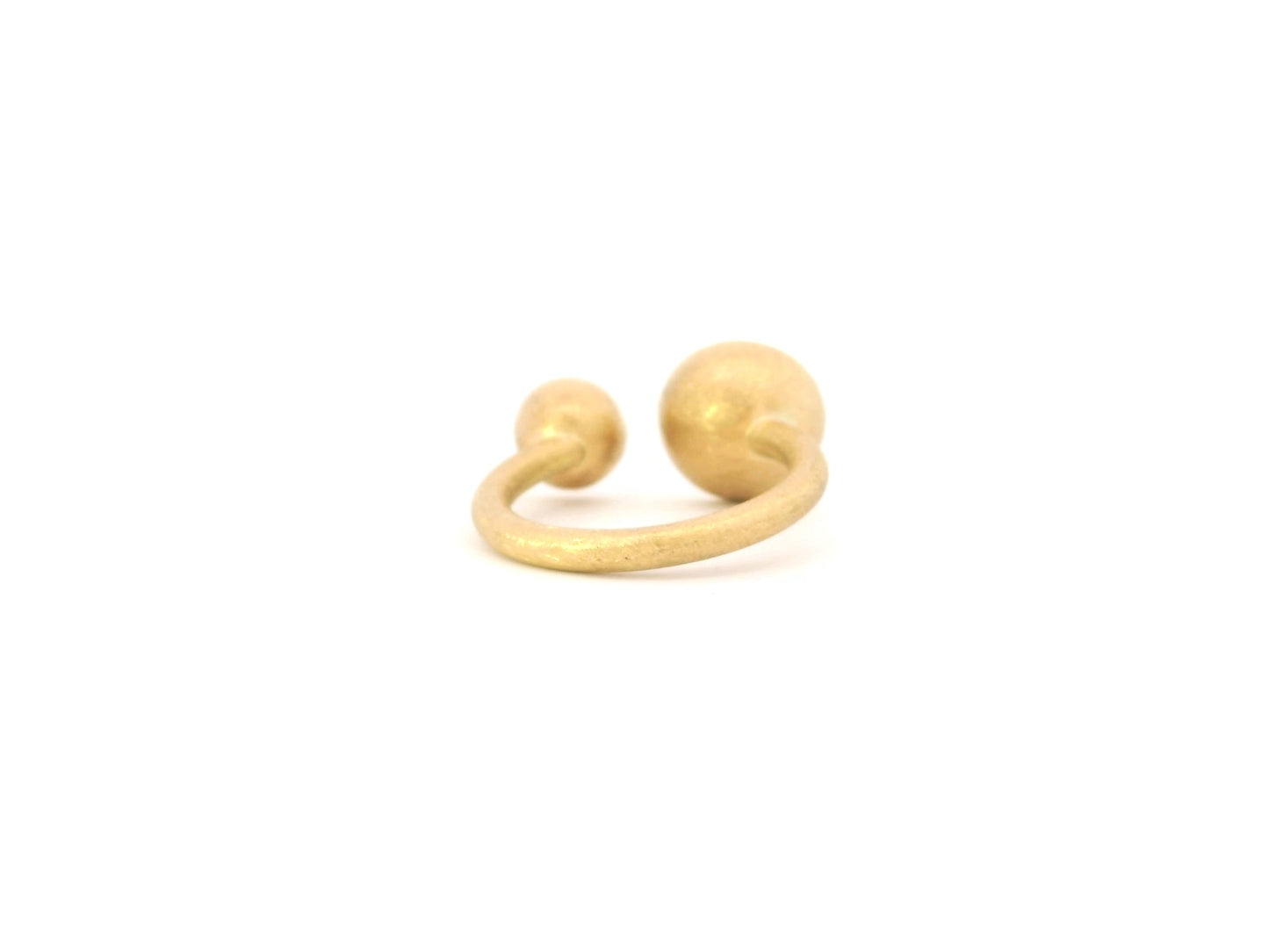 Offener Ring aus 18kt Gelbgold mit Amethyst und rosa Turmalin
