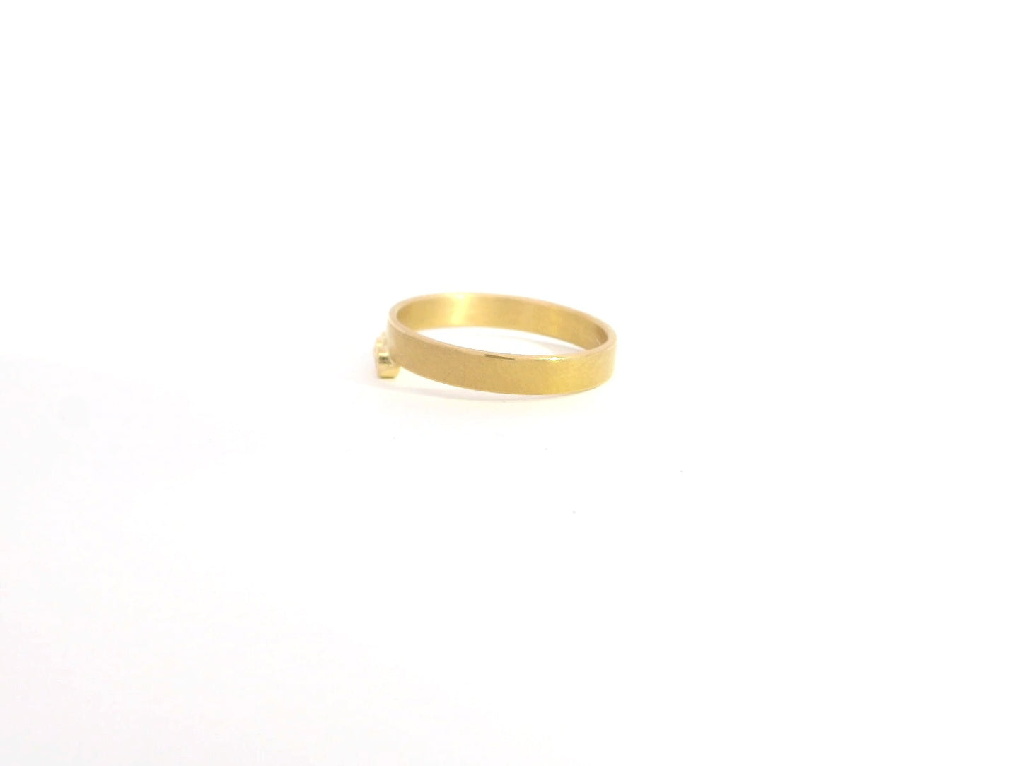 Ring mit drei Brillanten – 18kt Gelbgold