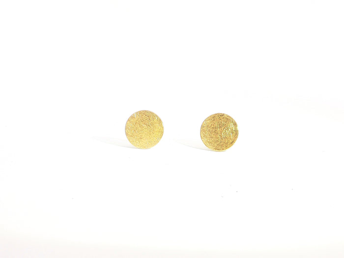 Ohrstecker aus 18kt Gelbgold – flache Plättchen