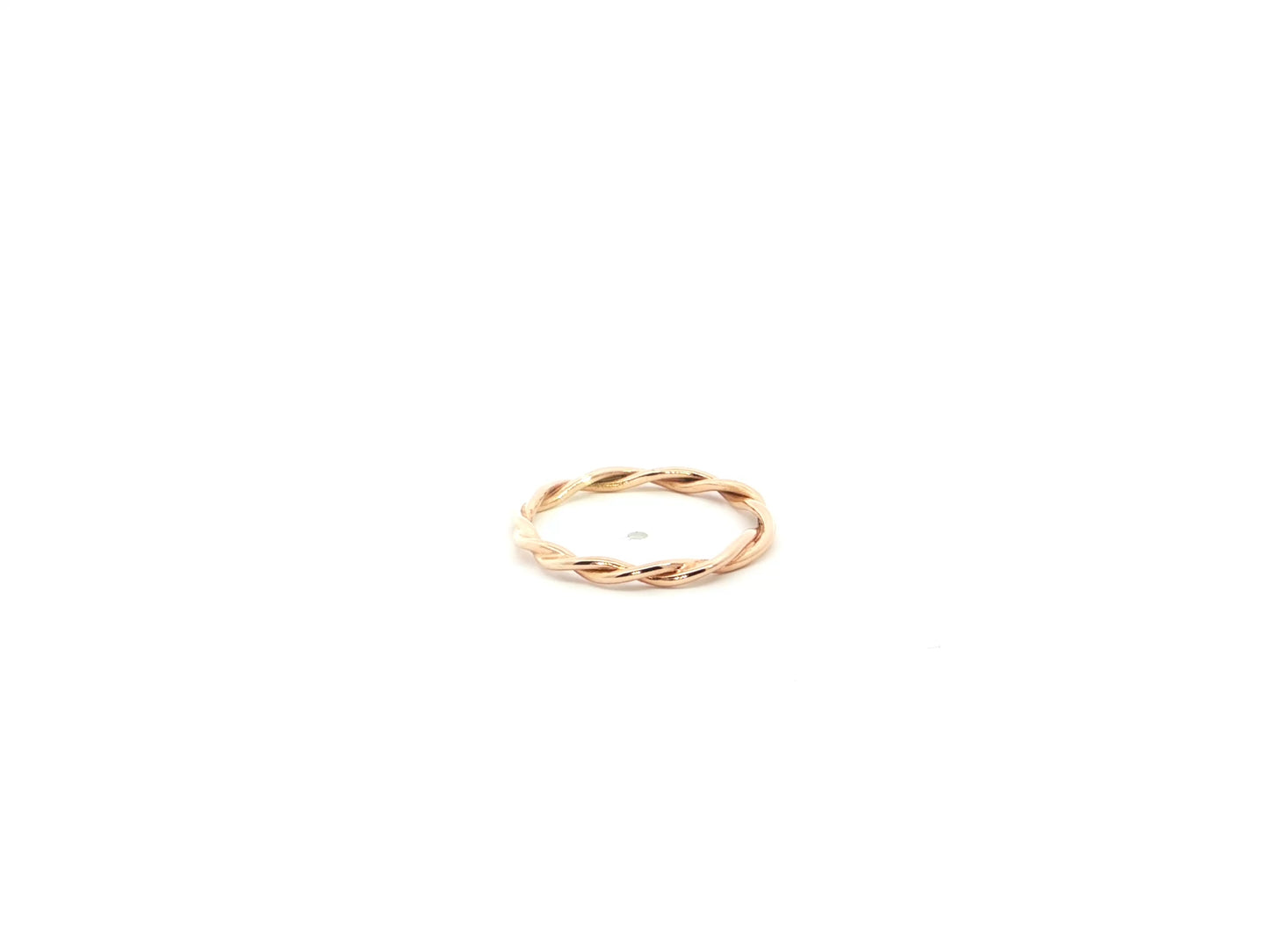 Kordelring aus 18kt Rotgold
