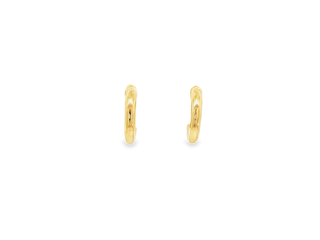 Massive Halbkreolen – 18kt Gelbgold
