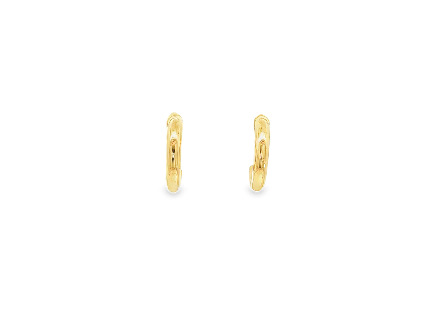 Massive Halbkreolen – 18kt Gelbgold