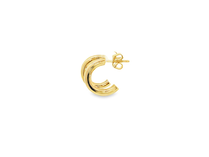 Massive Halbkreolen – 18kt Gelbgold