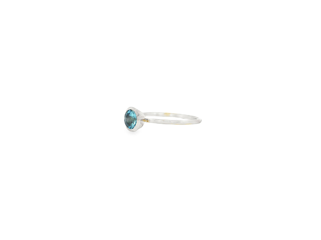 Sola · Aquamarin · 750er Palladium-Weißgold