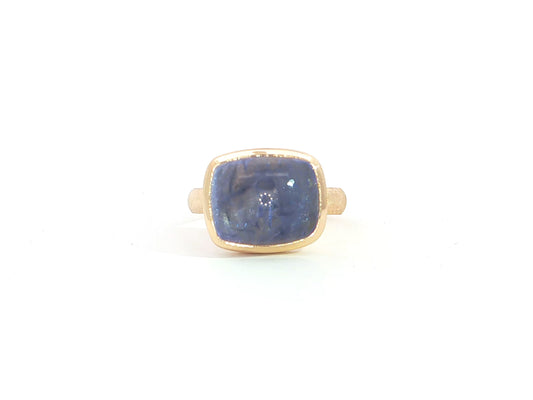 Unikatring - Tansanit · 750er zartes Roségold