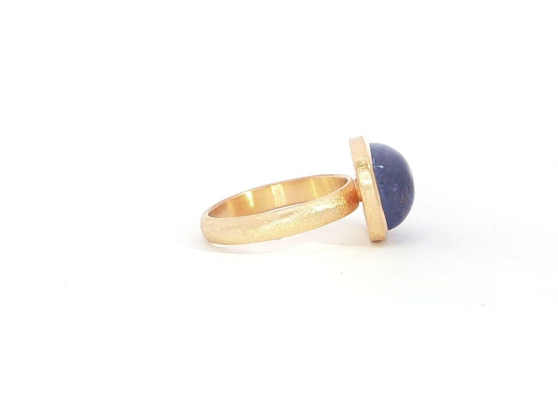 Unikatring - Tansanit · 750er zartes Roségold
