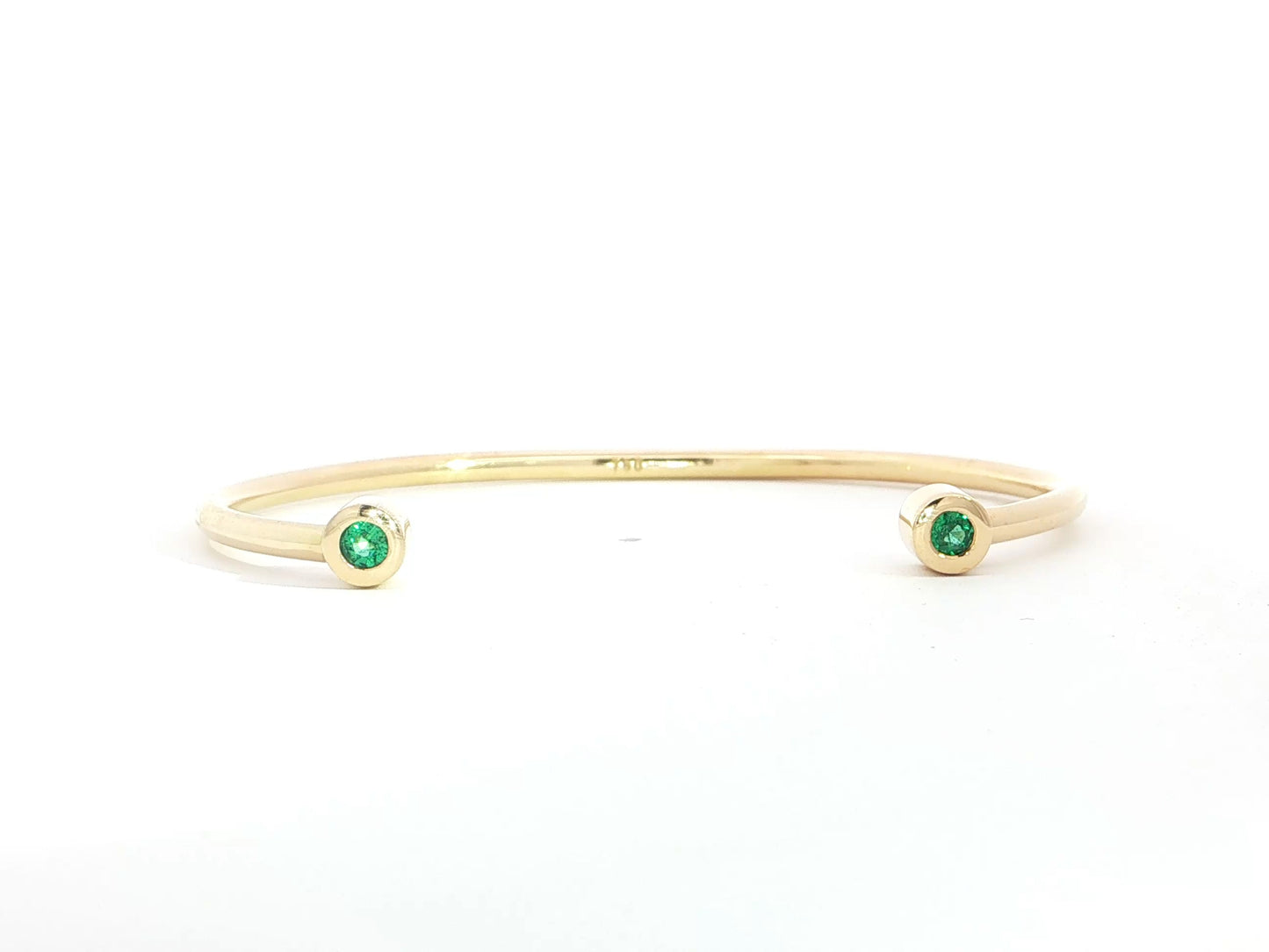 Smaragd-Armspange – 18kt Gelbgold, poliert