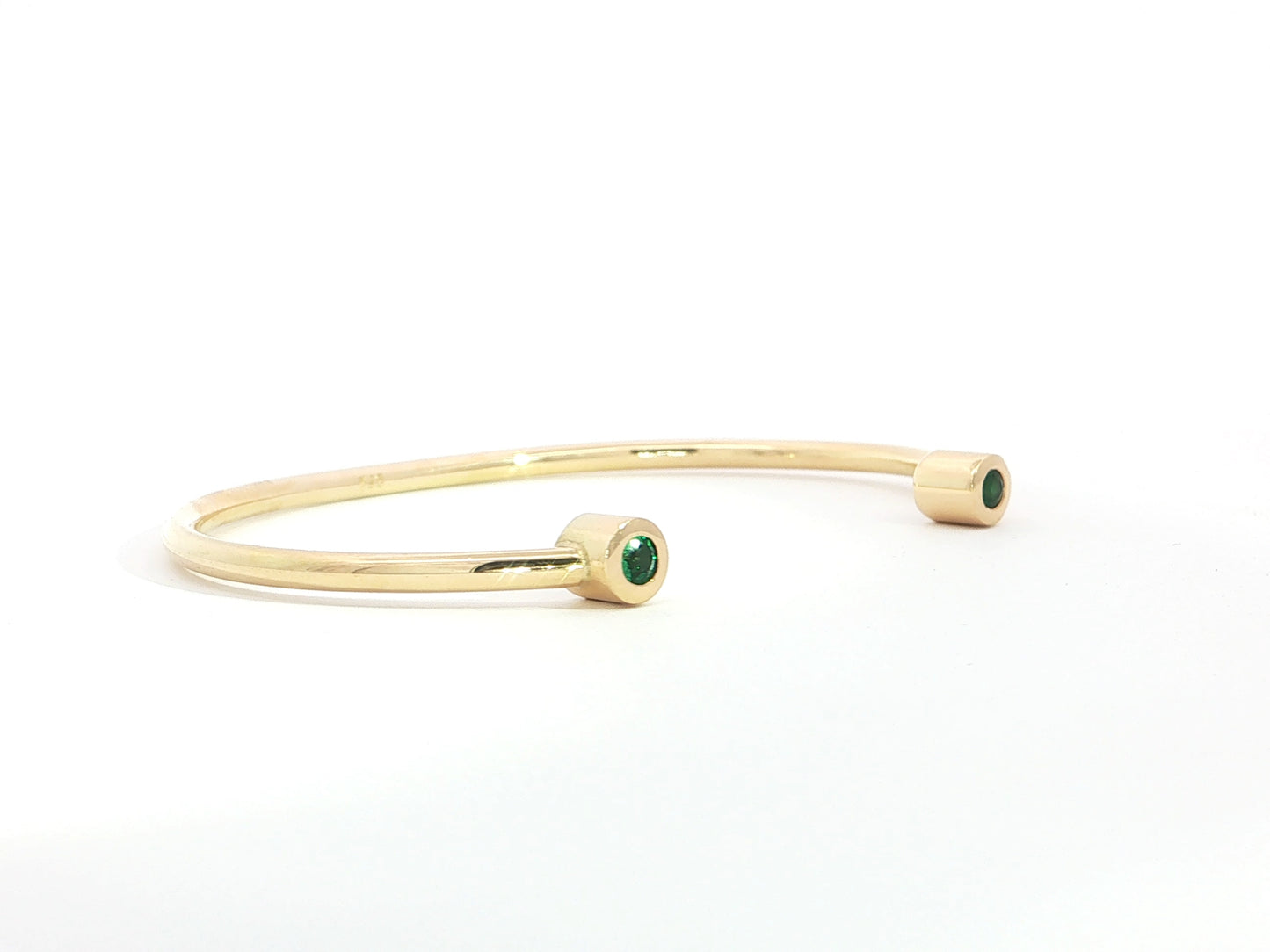 Smaragd-Armspange – 18kt Gelbgold, poliert