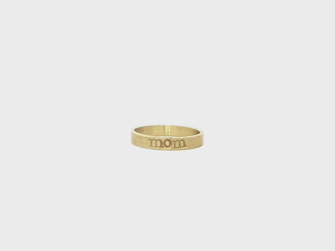 Mom Ring – 14kt Gelbgold