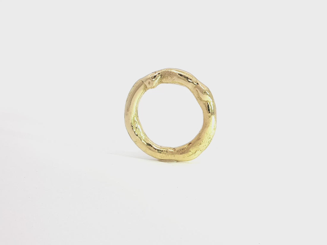 Ring aus 18kt Gelbgold – organisches Unikat